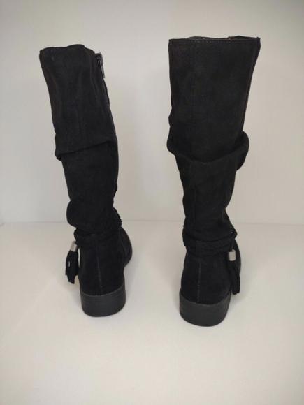 Ellen Suede Black Boots Girl's size 1 ( Kohl's) - Picture 3 of 4